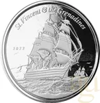 1 Unze Silbermünze EC8 St. Vincent & The Grenadines - Warship 2022