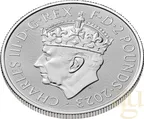 1 Unze Silbermünze Britannia 2023 - Coronation