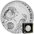 5 Unzen Silbermünze Australien Kookaburra 2023 - Incused Coin