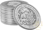 1 Unze Platinmünze Tudor Beasts Bull 2023