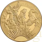 1 Unze Goldmünze The Goddesses Series: Eos and the Horses 2023