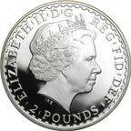 1 Unze Silbermünze Britannia 1997