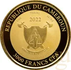 1 Unze Goldmünze Kamerun Mandrill 2022