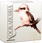 2 Unzen Silbermünze Australien Kookaburra 2023 teilvergoldet - polierte Platte
