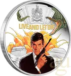 1 Unze Silbermünze Tuvalu James Bond 007 - Live and Let Die - coloriert - proof 2023