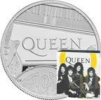 5 Unzen Silbermünze Music Legends - Queen 2020 - polierte Platte