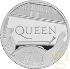 5 Unzen Silbermünze Music Legends - Queen 2020 - polierte Platte