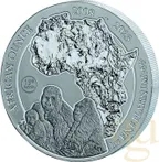 1 Unze Platinmünze Ruanda Berggorilla 2023 - 15 Jahre Jubiläum