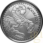 1 Unze Silbermünze Republic of Tschad Scorpion 2022