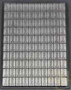 100 x 1g Silber Cook Islands Combibarren - Münz-Silbertafel Tafelbarren