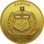 1 Unze Goldmünze Samoa Four Guardians - Vermilion Bird 2023