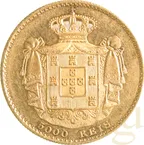 5000 Reis Goldmünze Portugal - Ludwig l