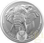 1 Unze Silbermünze Südafrika Big Five Elefant 2019