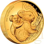 1 Unze Goldmünze Australien Koala 2023 polierte Platte - High Relief