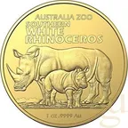 1 Unze Goldmünze Australia Zoo - Nashorn 2023