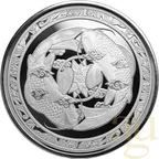 1 Unze Silbermünze Fiji Koi Fish 2023