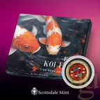 1 Unze Goldmünze Fiji Koi Fish 2023 - coloriert