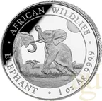 1 Unze Silbermünze Somalia Elefant 2024