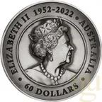 2 Kilogramm Silbermünze Australien Koi Fish 2023 - Antik Finish - High Relief