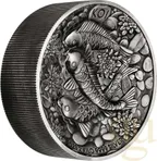 2 Kilogramm Silbermünze Australien Koi Fish 2023 - Antik Finish - High Relief