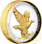 2 Unzen Silbermünze Australien Wedge Tailed Eagle 2023 - Proof High Relief - teilvergoldet
