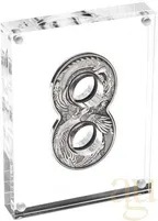 2 Unzen Silbermünze Australien Figure 8 Drache & Phönix 2020 - Antik Finish