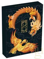 2 Unzen Silbermünze Australien Figure 8 Drache & Phönix 2020 - Antik Finish