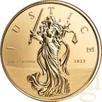1 Unze Goldmünze Gibraltar Lady Justice 2023