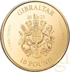 1 Unze Goldmünze Gibraltar Lady Justice 2023