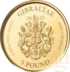 1/10 Unze Goldmünze Gibraltar Lady Justice 2023