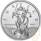 1 Unze Silbermünze Gibraltar Lady Justice 2023