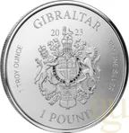 1 Unze Silbermünze Gibraltar Lady Justice 2023