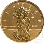 1/10 Unze Goldmünze Gibraltar Lady Justice 2023