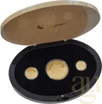 Australien Lunar II Tiger 2010 - polierte Platte - Three Coin Set