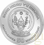 1 Unze Silbermünze Ruanda Lunar Drache 2024