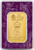31,1 Gramm Goldbarren The Royal Mint - Coronation Celebration