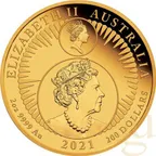 2 Unzen Goldmünze Australien Nugget/Känguru 35th Anniversary 2021 proof