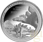 1 Unze Silbermünze Prehistoric Life - Stegosaurus 2023