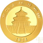 3 Gramm Goldmünze China Panda 2024