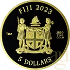 1 Unze Goldmünze Fiji Cats 2023 - prooflike