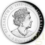 2 Unzen Silbermünze Australien Brumby 2023  - High Relief - polierte Platte