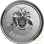 1 Unze Silbermünze Barbados Trident 2023