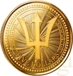 1 Unze Goldmünze Barbados Trident 2023