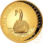 1 Unze Goldmünze Australien Schwan 2023 - High Relief - polierte Platte