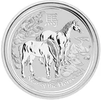 1 Unze Silbermünze Australien Lunar II Pferd 2014
