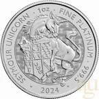 1 Unze Platinmünze Tudor Beasts Seymour Unicorn 2024