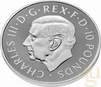 10 Unzen Silbermünze Tudor Beasts Seymour Unicorn 2024