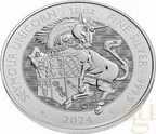 10 Unzen Silbermünze Tudor Beasts Seymour Unicorn 2024