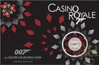 1 Unze Silbermünze Tuvalu James Bond - Casino Royale Chip 2023 coloriert - Coincard
