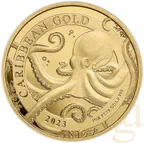 1 Unze Goldmünze Barbados Octopus 2023
